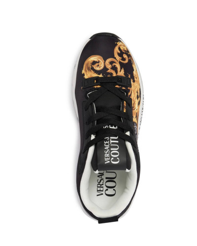 Sneaker donna Versace Jeans Couture printed nylon black DS26VE08 80VA3SAA ZSE00 G89