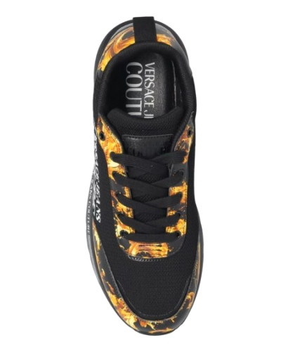Sneaker Versace Jeans Couture black printed baroque US26VE03 80YA3SA5 ZSE14 G89