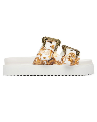 Sandalo donna Versace Jeans Couture zeppa bianco DS26VE11 80VA3SM1 ZS366 G03