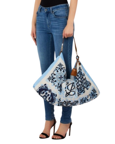 Borsa donna Liu-jo foulard bag azzurro/ multicolore BS26LJ68 AA6194 T2745 P9224