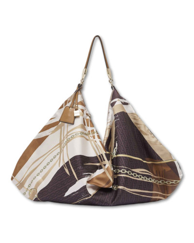 Borsa donna Liu-jo foulard bag marrone/ multicolore BS26LJ69 AA6194 T2745 P9225