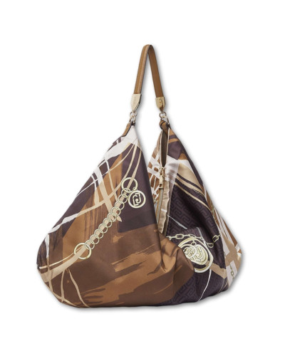 Borsa donna Liu-jo foulard bag marrone/ multicolore BS26LJ69 AA6194 T2745 P9225