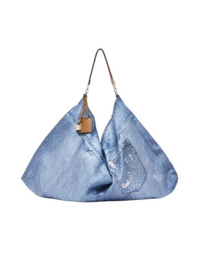Borsa donna Liu-jo foulard bag in denim blue lux BS26LJ71 AA6194 T2745 79043