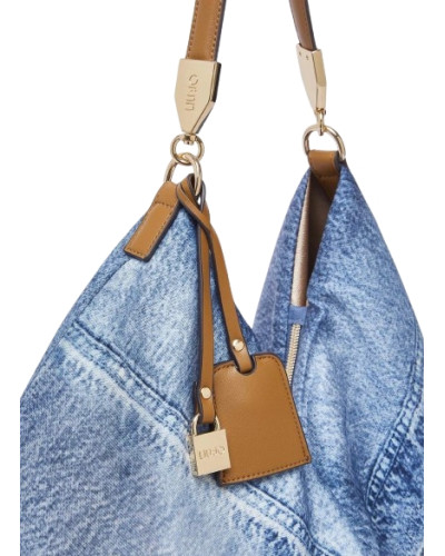 Borsa donna Liu-jo foulard bag in denim blue lux BS26LJ71 AA6194 T2745 79043