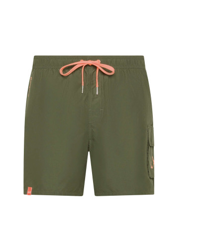 Costume Sun68 Shorts swim pant with pocket verde militare ES26SU02 H35105