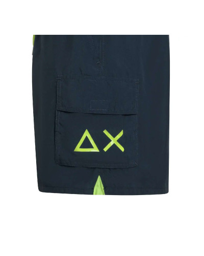 Costume Sun68 Shorts swim pant with pocket navy blue ES26SU05 H35105
