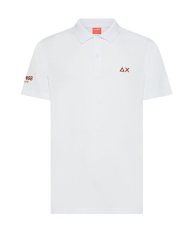 Polo jersey uomo Sun68 01 bianco ES26SU08 A36160