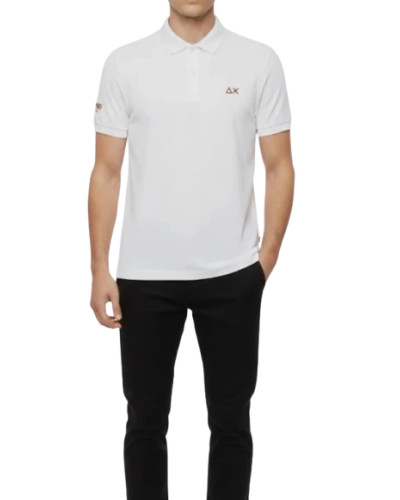 Polo jersey uomo Sun68 01 bianco ES26SU08 A36160