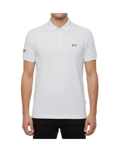Polo jersey uomo Sun68 01 bianco ES26SU08 A36160