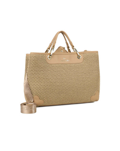 Borsa a mano con tracolla Braccialini Beth tricot biscotto BS26BR05 B18870