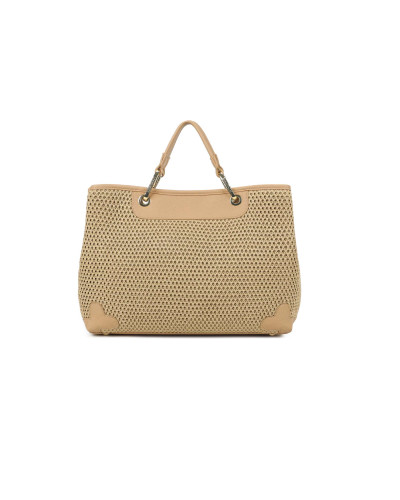 Borsa a mano con tracolla Braccialini Beth tricot biscotto BS26BR05 B18870