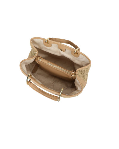 Borsa a mano con tracolla Braccialini Beth tricot biscotto BS26BR05 B18870