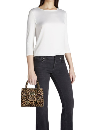 Borsa donna Braccialini mano/ tracolla Sara leopard BS26BR10 B19080