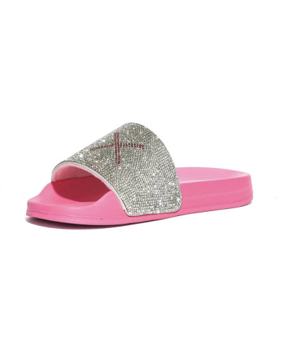 Slippers strass beach donna Sun68 62 fuxia fluo DS26SU27 X36211