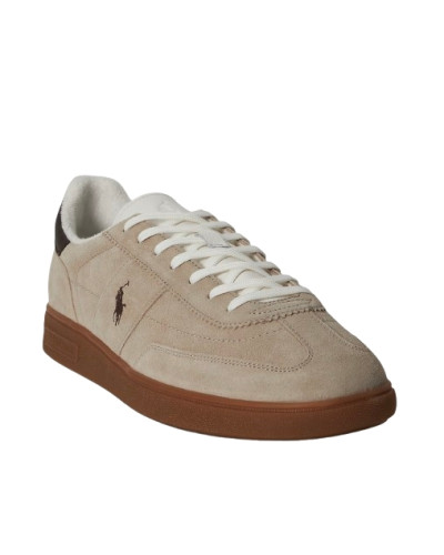 Sneaker Polo Ralph Lauren Bedford in pelle scamosciata beige US26PO03 809P09753005