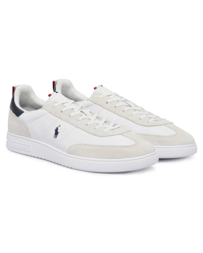 Sneaker Polo Ralph Lauren Bedford in pelle/ suede white/ navy blue US26PO04 809P01619001