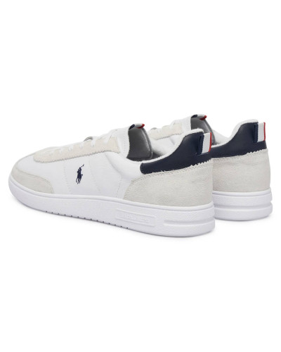 Sneaker Polo Ralph Lauren Bedford in pelle/ suede white/ navy blue US26PO04 809P01619001