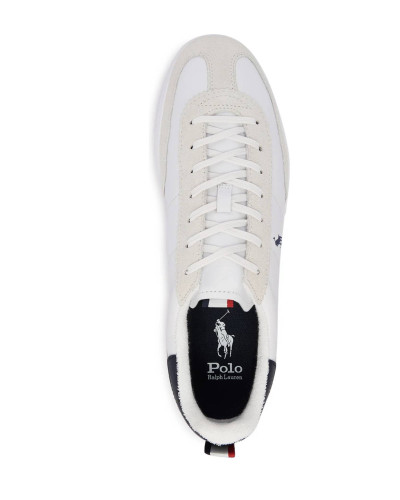 Sneaker Polo Ralph Lauren Bedford in pelle/ suede white/ navy blue US26PO04 809P01619001