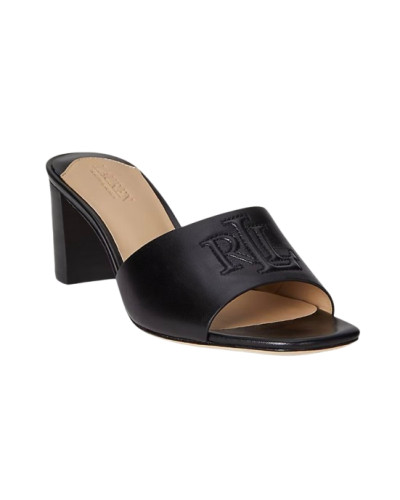 Sandalo Lauren Ralph Lauren Everley TC 60 in vitello nero DS26RL06 802974364001