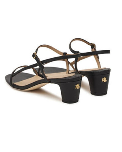 Sandalo Lauren Ralph Lauren Lainee TC 45 in pelle nero DS26RL10 802P00097001
