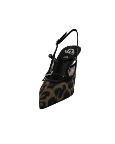 Scarpe donna Gold&gold décolleté tallone aperto tc 80 caffè DS26GG40 GD413