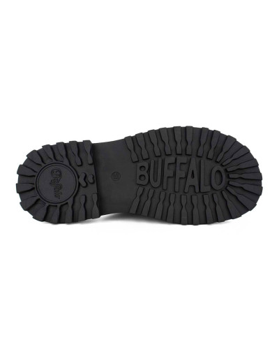 Slipper donna Buffalo Pluto Slide Buckle ecopelle vegan nero DS26BF01 BN1602333