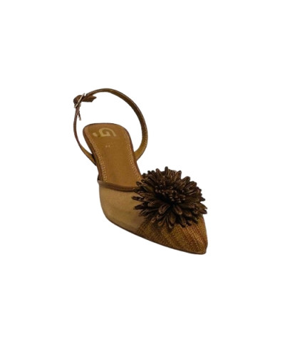 Scarpe donna Gold&gold décolleté tallone aperto tc 60 camel DS26GG42 GP1000