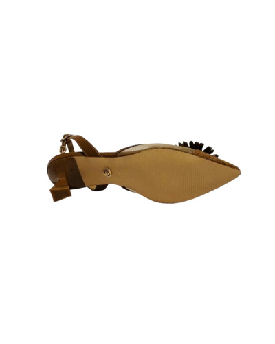Scarpe donna Gold&gold décolleté tallone aperto tc 60 camel DS26GG42 GP1000
