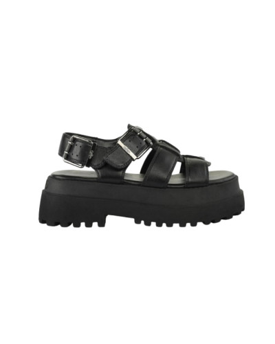 Sandalo donna Buffalo Pluto Fisher black DS26BF04 BN1602334