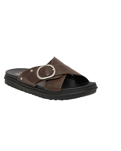 Sandalo donna EMU Ebony pelle espresso DS26EM01 W13247