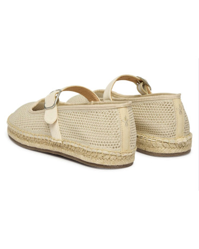 Scarpe donna EMU ballerina espadrillas Tess beige DS26EM03 W13275