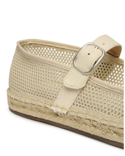 Scarpe donna EMU ballerina espadrillas Tess beige DS26EM03 W13275
