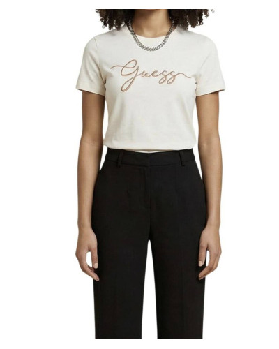 T-shirt donna Guess Circe dove white ES26GU51 V6GI01K2962 G1O6