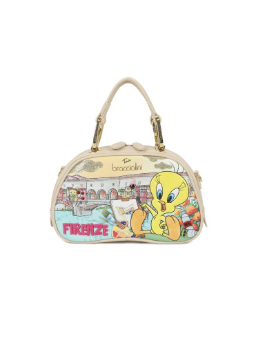 Borsa a mano/tracolla Braccialini Cartoline Looney tunes BS26BR33 LT253