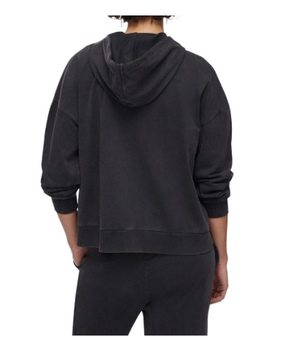 Felpa aperta donna Liu Jo con zip nero/waterfall ES26LJ36 TA6196 JS008