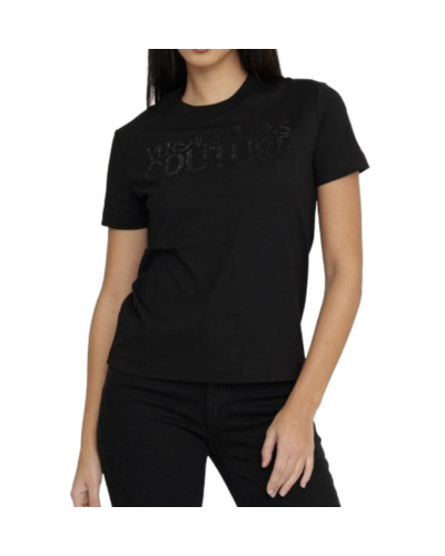 T-shirt donna Versace Jeans Couture nero ES25VE11 78HAHS04