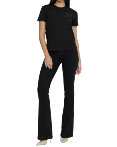 T-shirt donna Versace Jeans Couture nero ES25VE11 78HAHS04
