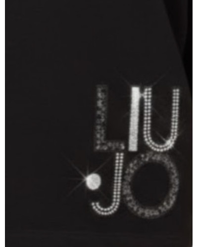 T-shirt donna Liu Jo nero/liu jo mix ES26LJ50 VA6173 JS003 P9500