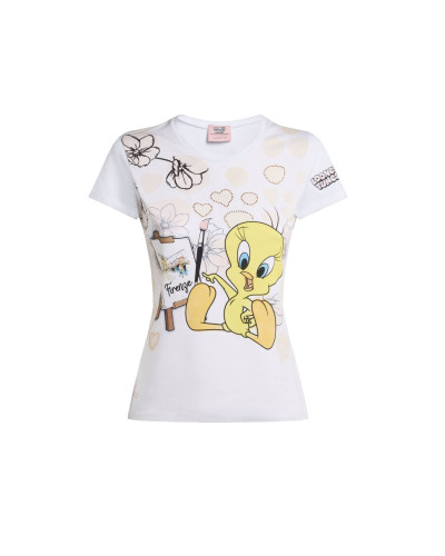 T-shirt donna Braccialini bianco ES26BR02 LTTOP27