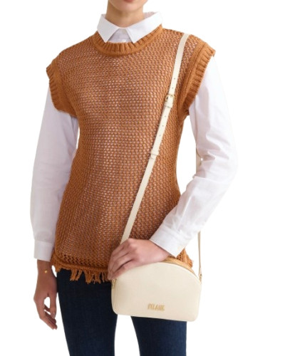 Borsa a tracolla donna Alviero Martini 1A Classe small reporter bag avorio BS26PC20 LF04 R407