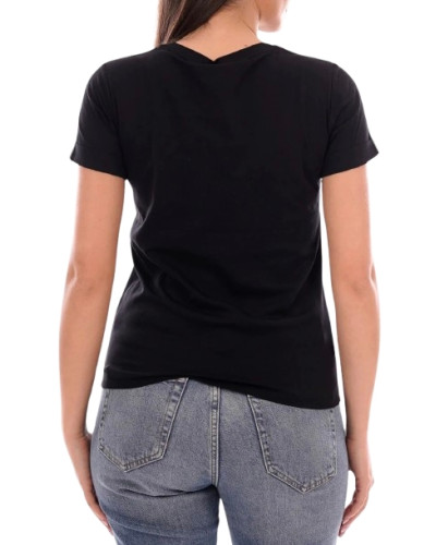 T-shirt donna Liu Jo nero/strass ES26LJ39 TA6157 JS923 W9414