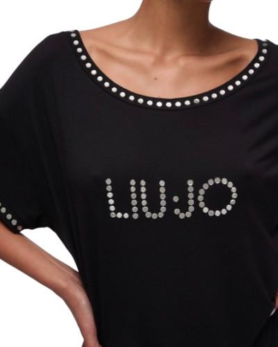 Abito corto donna Liu Jo con frange nero ES26LJ42 VA6031 JS360 22222