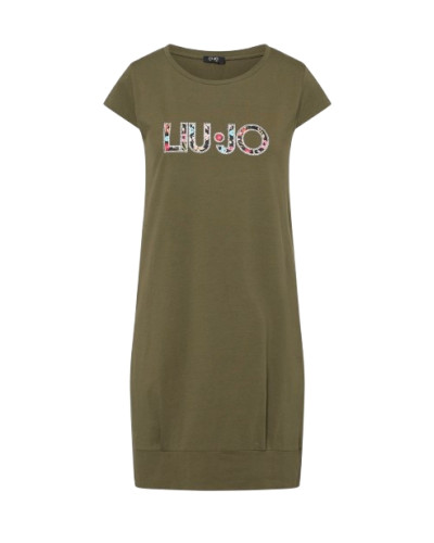 Abito donna corto Liu Jo in jersey sea turtle/flower ES26LJ57 VA6212 JS003 P9761