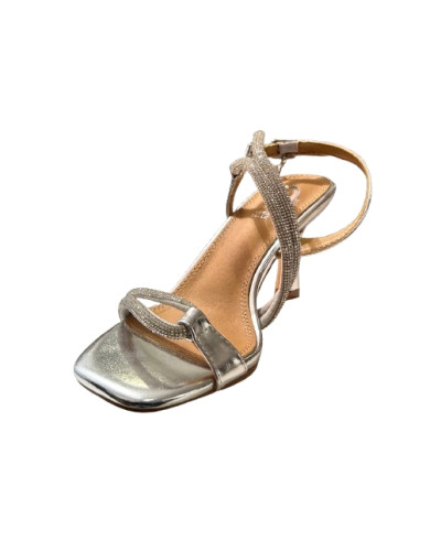 Scarpe donna Gold&gold sandalo tallone aperto tc 75 silver DS26GG49 GD459