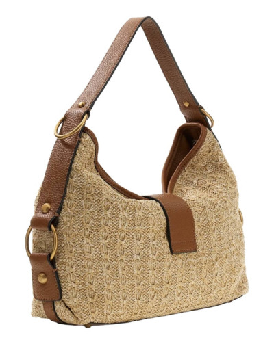 Borsa donna Guess a mano/spalla Camden natural cognac BS26GU203 RB930818