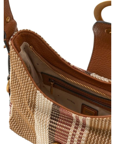 Borsa donna Guess a mano/spalla Camden mini cognac multicolor BS26GU205 AB930872