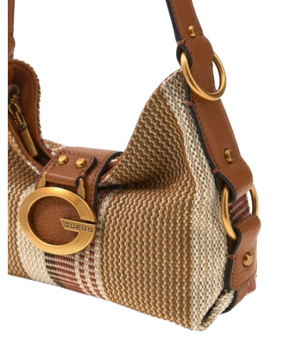 Borsa donna Guess a mano/spalla Camden mini cognac multicolor BS26GU205 AB930872