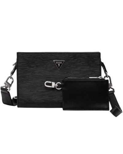 Borsa Guess tracolla uomo Milano nero UBS26GU32 HMMIPWP6257