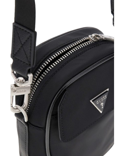 Borsa Guess tracolla uomo Milano mini nylon black UBS26GU35 HMMINYP5425