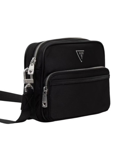 Borsa Guess tracolla uomo Milano top zip black UBS26GU37 HMMINYP6122